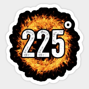 Funny Grilling Dad BBQ Season 225 Grill Master Sticker